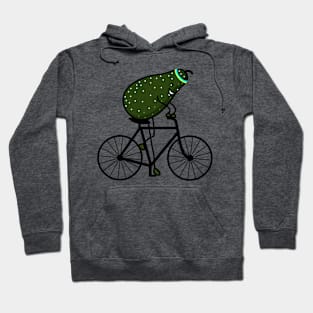 Funny avocado rides a bicycle Hoodie